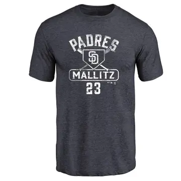Youth Josh Mallitz San Diego Padres Base Runner Tri-Blend T-Shirt - Navy