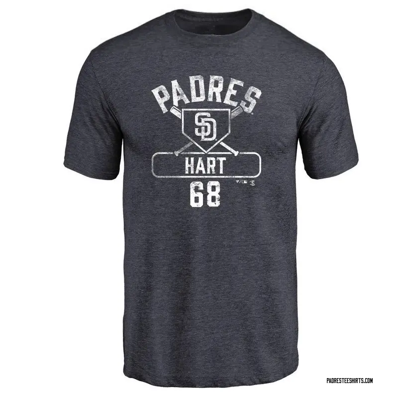 Youth Kyle Hart San Diego Padres Base Runner Tri-Blend T-Shirt - Navy