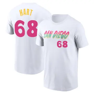 Youth Kyle Hart San Diego Padres White 2022 City Connect Name & Number T-Shirt