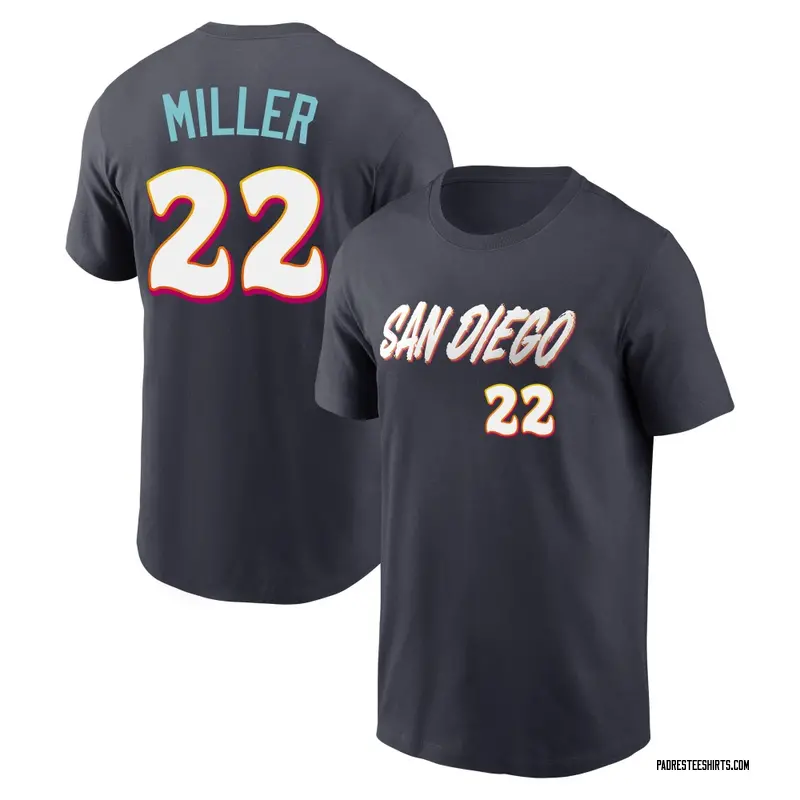 Youth Mason Miller San Diego Padres Navy 2026 City Connect Name & Number T-Shirt