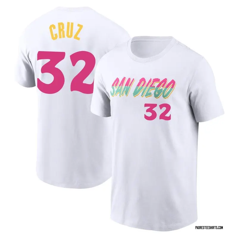 Youth Nelson Cruz San Diego Padres White 2022 City Connect Name & Number T-Shirt