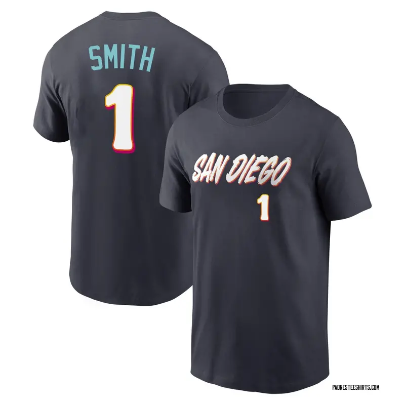 Youth Ozzie Smith San Diego Padres Navy 2026 City Connect Name & Number T-Shirt