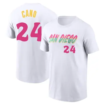 Youth Robinson Cano San Diego Padres White 2022 City Connect Name & Number T-Shirt