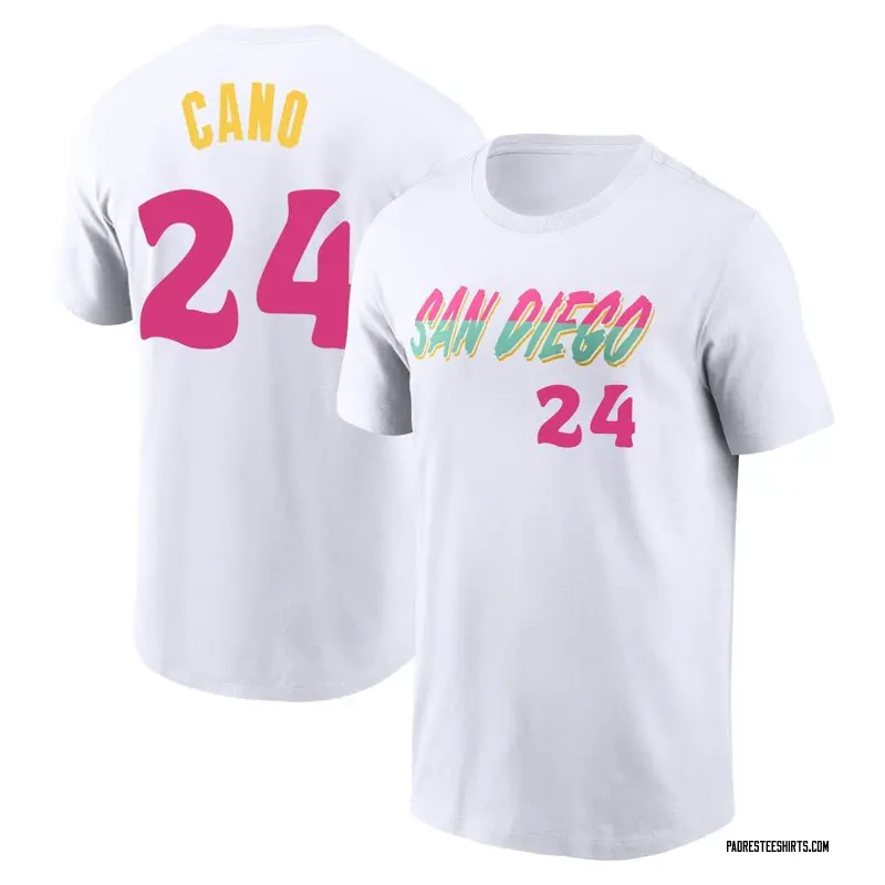 Youth Robinson Cano San Diego Padres White 2022 City Connect Name & Number T-Shirt
