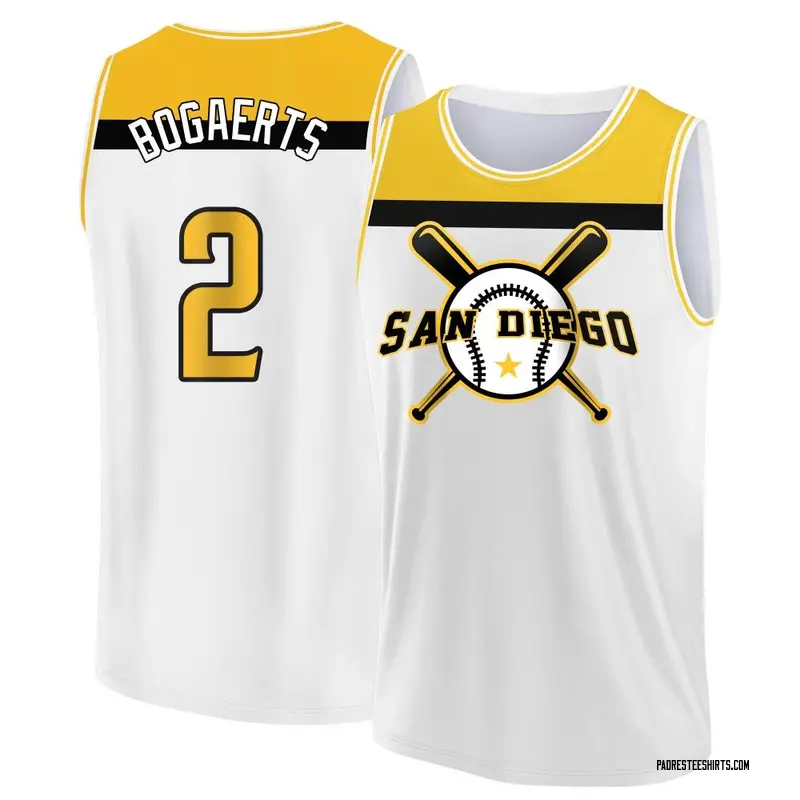 Youth Xander Bogaerts San Diego Padres White/Yellow Baseball Legend Tank Top